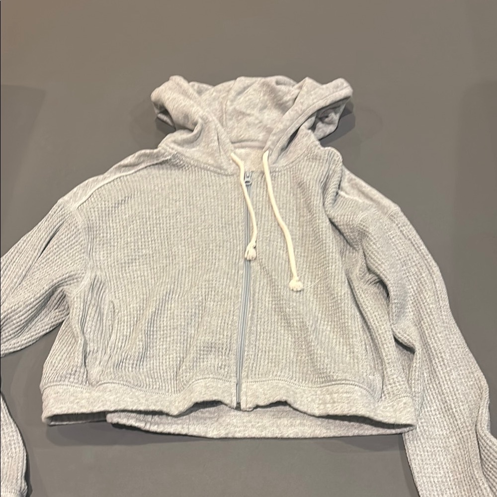 Aerie Light Gray Knit Sweater